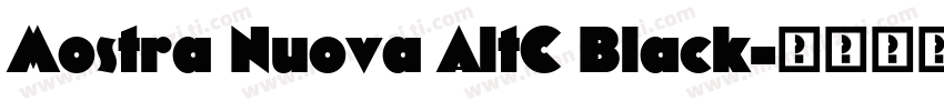 Mostra Nuova AltC Black字体转换
